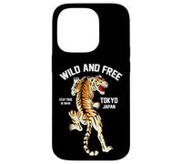 Wild & Free Enjoy Cool Brave Tokyo Japan Wild Tiger Graphic Carcasa para iPhone 14 Pro