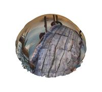 Wild Goose By The Bridge - Gorro de ducha multiescena y multiusos de doble capa impermeable y gorro de cocina, adecuado para adultos, niños y mujeres