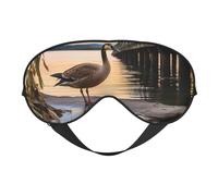 Wild Goose by The Bridge - Máscara de ojos opaca suave de doble cara para relajación, presión cero