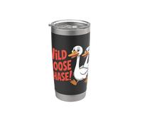 Wild Goose Chase! Divertido dicho sarcástico de patito Vaso térmico de acero inoxidable de doble pared