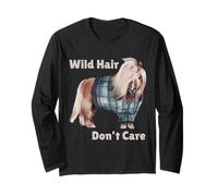 Wild Hair Don't Care Scottish Highland Pony Adolescente Mujeres Chicas Manga Larga