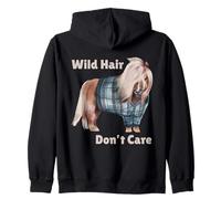 Wild Hair Don't Care Scottish Highland Pony Adolescente Mujeres Chicas Sudadera con Capucha