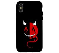 Wild Halloween Hell Devil Club Illustration Graphic Designs Carcasa para iPhone X/XS