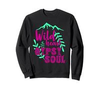 Wild Heart Gypsy Soul Boho Montaña Naturaleza Diseño Sudadera