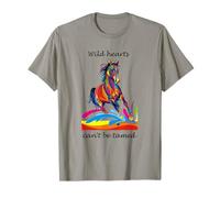 Wild Hearts Can´t be Domed | Camiseta Colorida Caballo Salvaje Camiseta