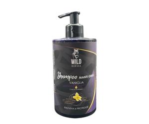 Wild Horses | Champú de Caballos malvados Grises con aceites Esenciales, en Caso de Manto Opaco Que tiende al amarilleamiento, Vainilla, 500 ml, Fabricado en Italia