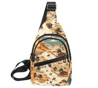 Wild Horses - Mochila bandolera, Multicolor 05, 11.8x7x1.5in/30x18x4cm