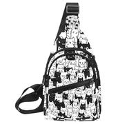 Wild Horses - Mochila bandolera, Multicolor 11, 11.8x7x1.5in/30x18x4cm