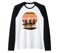 Wild Horses Running Free Equestrian Horse Lover Camiseta Manga Raglan