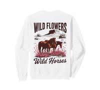 Wild Horses Wildflowers Cowgirl Country Western Rodeos Sudadera