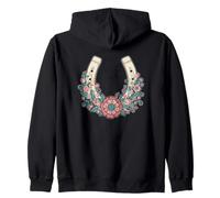 Wild Horses Wildflowers Cowgirl Country Western Rodeos Sudadera con Capucha