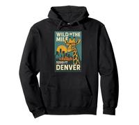 Wild in the Mile Camisa Denver Giraffe 5280 Skyline Sunset Sudadera con Capucha