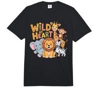Wild Jungle Corazón Lindo Animales Safari Niños Comfort Colors Adult Heavyweight T-Shirt