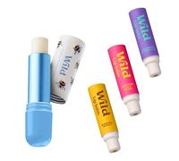 Wild Kit Bálsamo Labial Natural Recargable | Estuche de Abejas | 3 recambios: Coconut & Vanilla, Manuka Honey y Passionfruit Swirl | Estuche de aluminio reutilizable