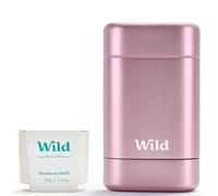 Wild Kit Desodorante Natural Recargable con Estuche Rosa y Fresh Cotton | 98% ingredientes de origen natural | Protección hasta 24 h | Sin Aluminio | Vegano