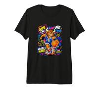 Wild Legend Basketball Player with Graffiti Graphic Quotes Camiseta Premium