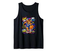 Wild Legend Basketball Player with Graffiti Graphic Quotes Camiseta sin Mangas