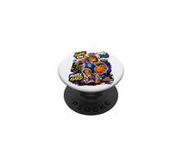 Wild Legend Basketball Player with Graffiti Graphic Quotes PopSockets PopGrip Adhesivo