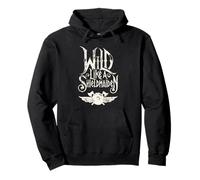 Wild Like a Shieldmaiden Viking Warrior Cita Norse Valkyrie Sudadera con Capucha