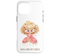 Wild Like My Curls Cute Girl Cabello Rizado Cabello Salvaje niño Carcasa para iPhone 16 Pro MAX
