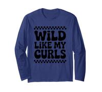 Wild Like My Curls - Lindo Kawaii de Pelo Rizado para niños Manga Larga