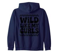 Wild Like My Curls - Lindo Kawaii de Pelo Rizado para niños Sudadera con Capucha