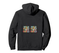 Wild Like My Curls Pelo Rizado Floral Retro Vintage Sudadera con Capucha