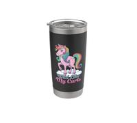 Wild like my Curls Vaso térmico de acero inoxidable de doble pared