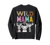 Wild Mama Zoo Theme Birthday Safari Jungle Fiesta a juego Sudadera