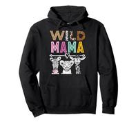Wild Mama Zoo Theme Birthday Safari Jungle Fiesta a juego Sudadera con Capucha
