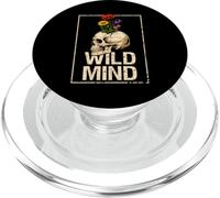 Wild Mind Vintage Grunge Cráneo Mariposas Gótico Estética PopSockets PopGrip para MagSafe