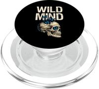Wild Mind Vintage Grunge Cráneo Mariposas Gótico Estética PopSockets PopGrip para MagSafe