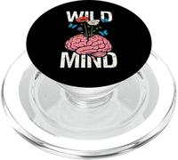 Wild Mind Vintage Grunge Floral Cerebro Mariposas Estética PopSockets PopGrip para MagSafe