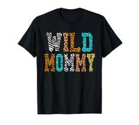 Wild Mommy Birthday Party Safari Jungle Animal Camiseta