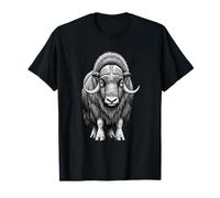 Wild Musk Buey Amante Ártico Vida Silvestre Naturaleza Arte Camiseta