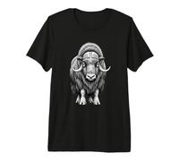 Wild Musk Buey Amante Ártico Vida Silvestre Naturaleza Arte Camiseta Premium