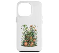 Wild Nature Garden with Mushrooms and Cracked Pots Carcasa para iPhone 13 Pro