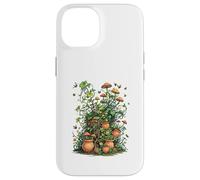 Wild Nature Garden with Mushrooms and Cracked Pots Carcasa para iPhone 14