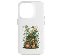 Wild Nature Garden with Mushrooms and Cracked Pots Carcasa para iPhone 14 Pro