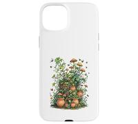 Wild Nature Garden with Mushrooms and Cracked Pots Carcasa para iPhone 15 Plus