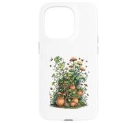 Wild Nature Garden with Mushrooms and Cracked Pots Carcasa para iPhone 15 Pro
