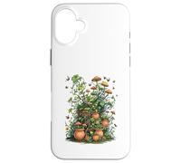 Wild Nature Garden with Mushrooms and Cracked Pots Carcasa para iPhone 16 Plus