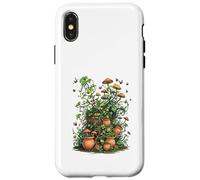 Wild Nature Garden with Mushrooms and Cracked Pots Carcasa para iPhone X/XS