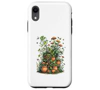 Wild Nature Garden with Mushrooms and Cracked Pots Carcasa para iPhone XR
