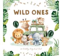 Wild One Twins 1st Birthday Party Guest Book: Adorable Jungle Animals Keepsake with Gift Log & Milestone Tracker