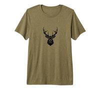 Wild Outdoors Caza Cola Blanca Ciervo Buck Mount Astlers Camiseta Premium