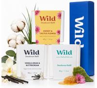 Wild Pack Variado de Recargas de Desodorante Natural | 3 Aromas | 98% ingredientes naturales | Protección 24 h | Honey & Cactus, Vanilla Bean y Fresh Cotton | Sin aluminio | Vegano