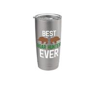 Wild Pig Hunting, el mejor cazador de jabalíes de la historia Vaso térmico de acero inoxidable de doble pared