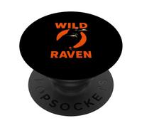 Wild Raven Creepy Night RavenBird para mujer PopSockets PopGrip Adhesivo