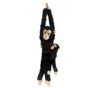 Wild Republic 15265 Chimpancé Con Bebé Colgante 50 Cm Peluche